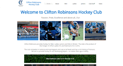 Desktop Screenshot of cliftonhockey.co.uk