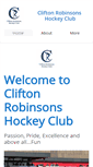 Mobile Screenshot of cliftonhockey.co.uk